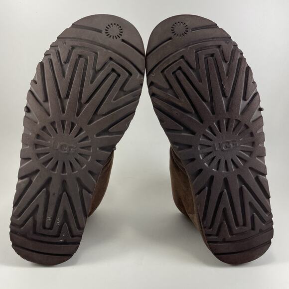 UGG Neumel Chukka Boot Lace Up Burnt Cedar Brown Distressed 1163110 Mens Size 13 - Picture 9 of 11